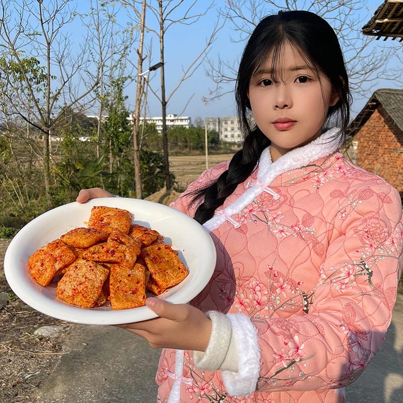 集市代购散装包装湖南特产宁远香辣片子豆腐扁豆腐开袋即食