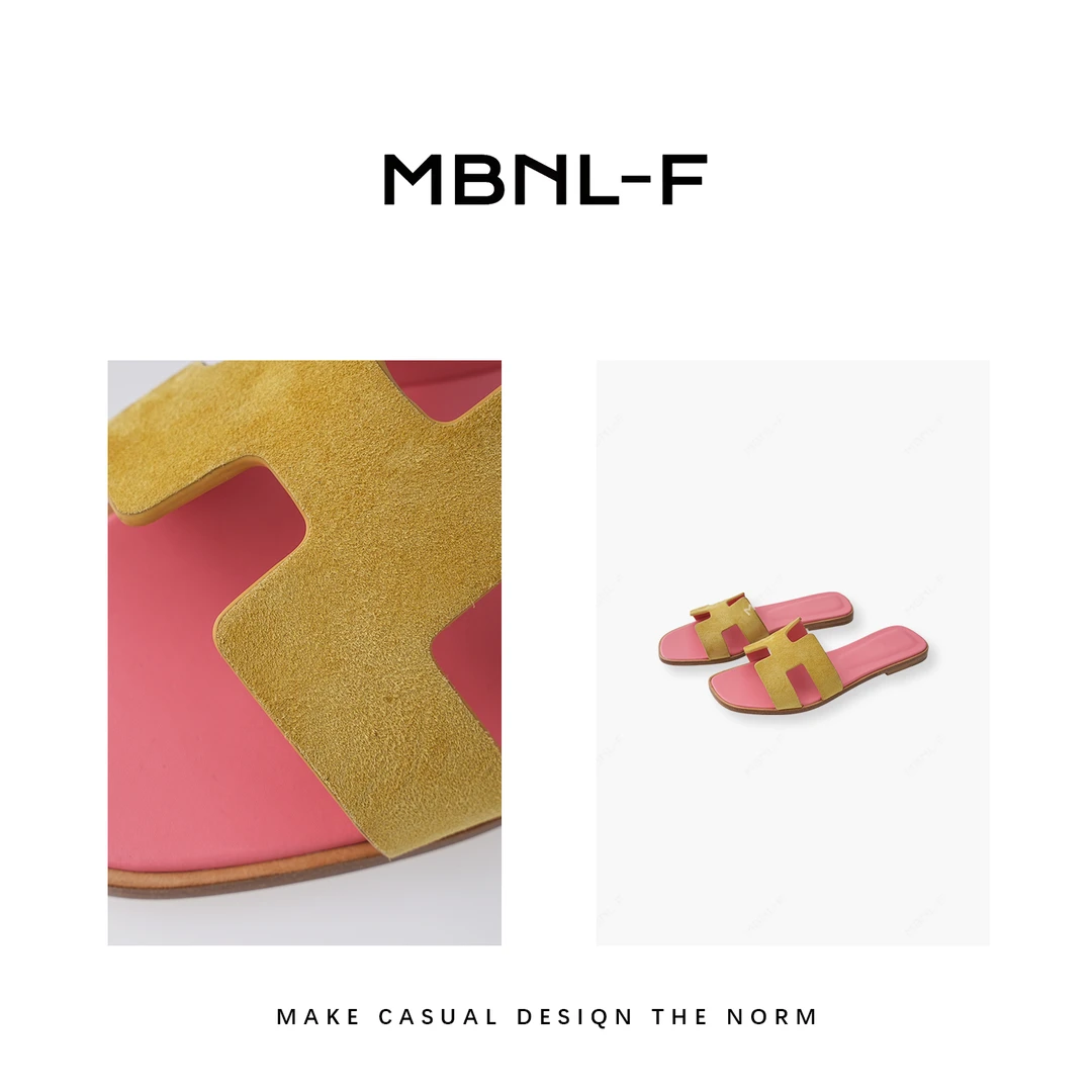 MBNL-F2024S/S新品 夏季凉感防滑平底百搭时尚拖鞋 秦磊XM-XZ9857