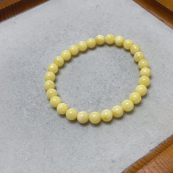 裸石蜜蜡未镶嵌手串