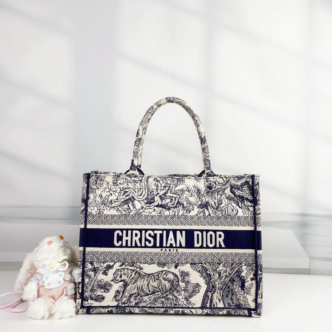 95新 DIOR/迪奥 动物园托特包中号女士包包/C920/083508