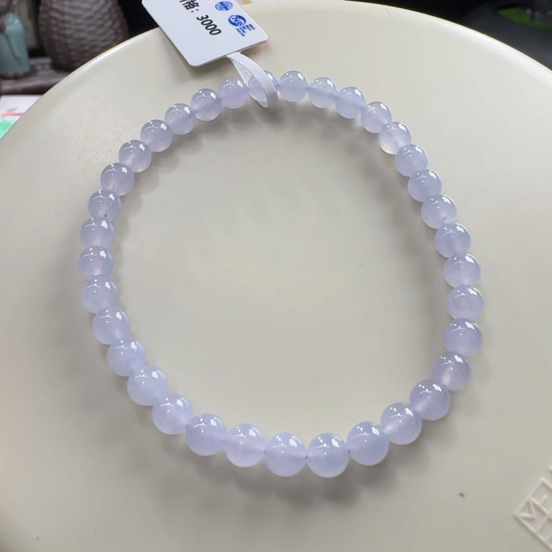 未镶嵌手链翡翠冰紫单圈5mm