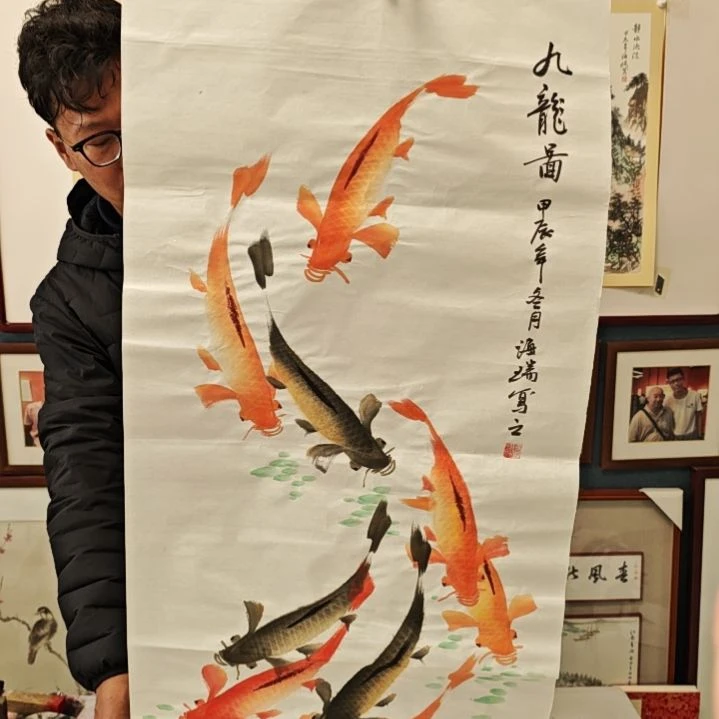 国画贾海瑞老师现场定制