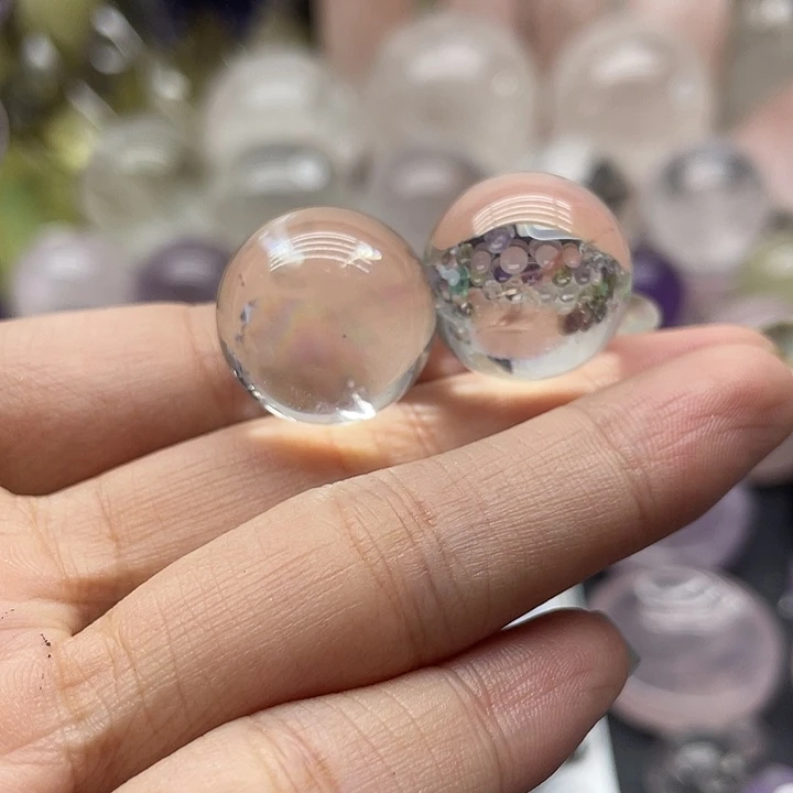 水晶珠宝半成品未镶嵌27白水晶球