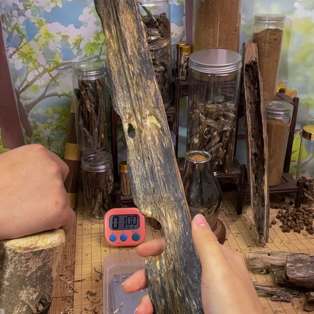 沉香碎屑沉香买**串吊通料90克 19