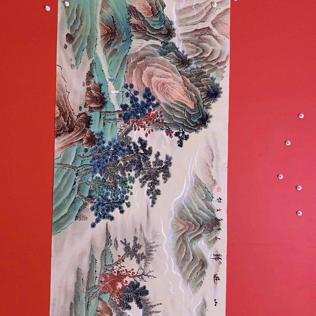 国画山水花鸟字画书画
