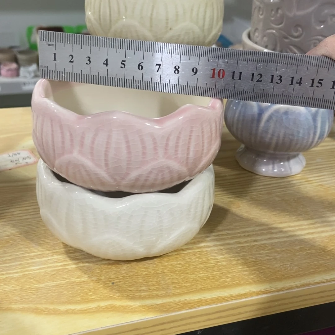 红陶高温陶瓷花盆