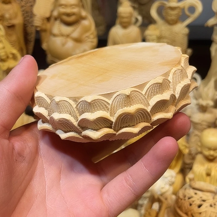 黄杨木瑕疵莲花座