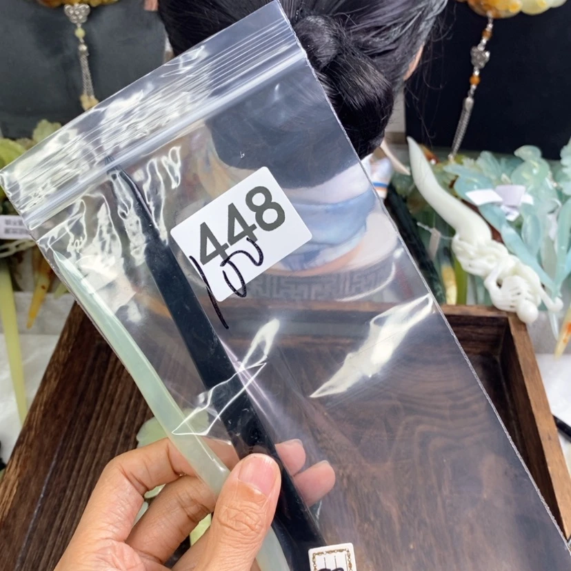 【闪购商品】岫玉发饰合金铿***?发簪