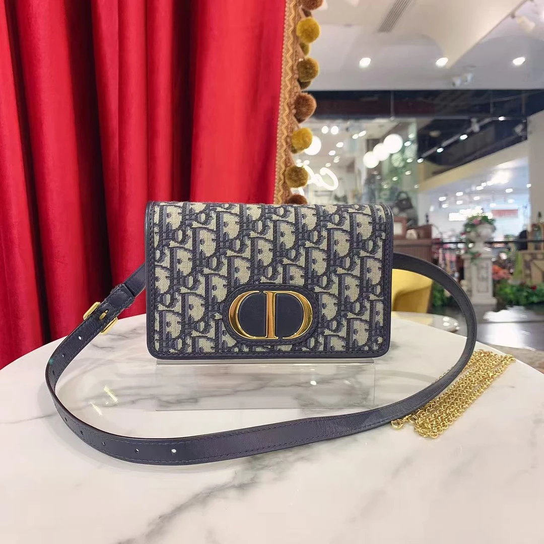 95新 DIOR/迪奥 GGS迪奥蒙田二合一老花金扣帆布48749910
