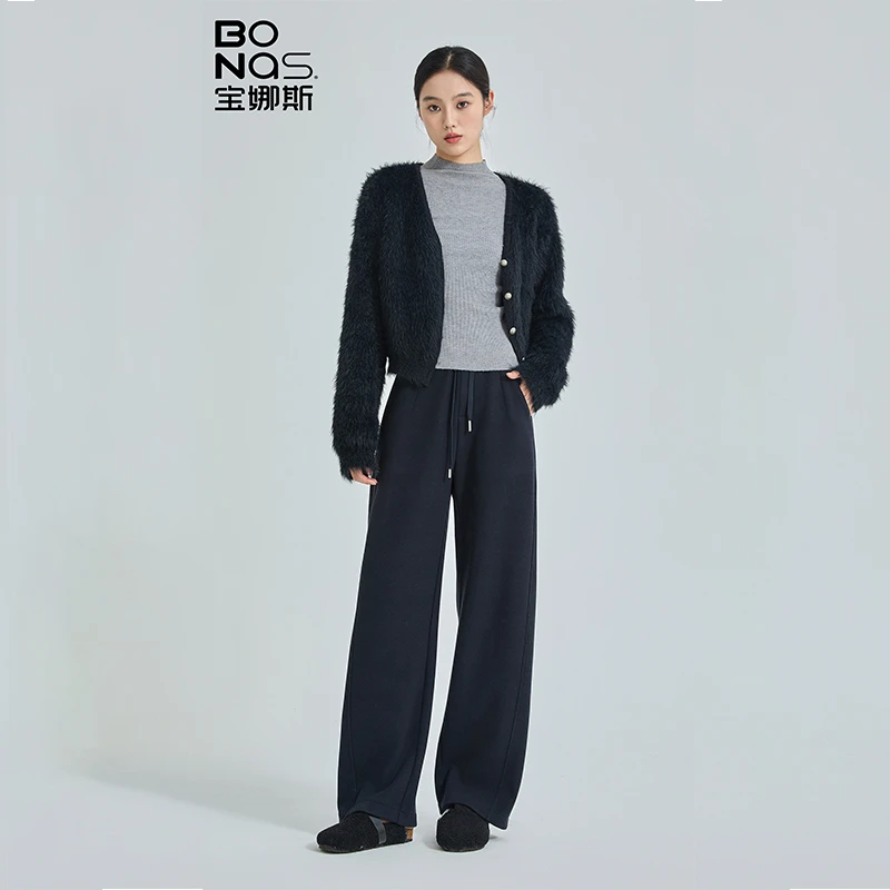 【丹丹专属】宝娜斯秋冬弯刀裤2025高腰显瘦姐妹裤 82782