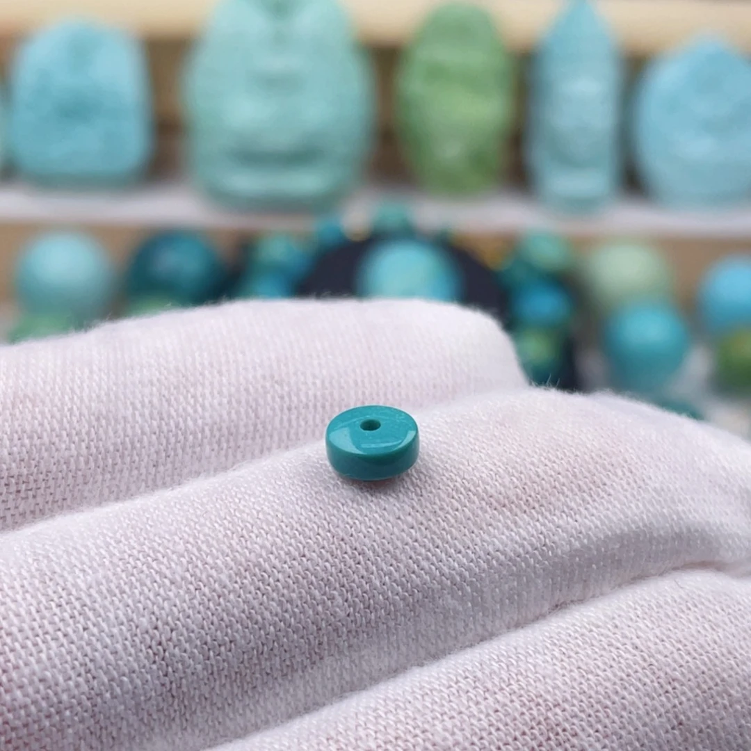 未镶嵌绿松石珠宝奇石卡5.9