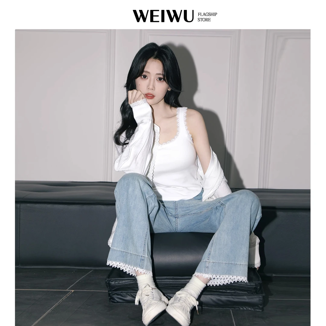 白色蕾丝吊带背心女夏2025春新款带胸垫显瘦内搭打底无袖短款上衣