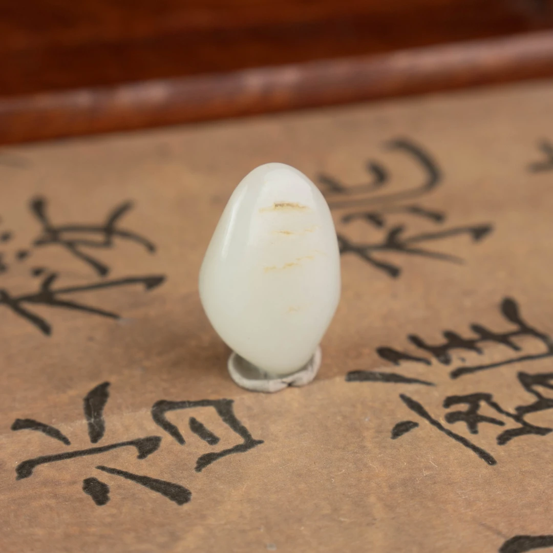 纯天然和田玉原皮原色水滴石原石可定制雕刻题材