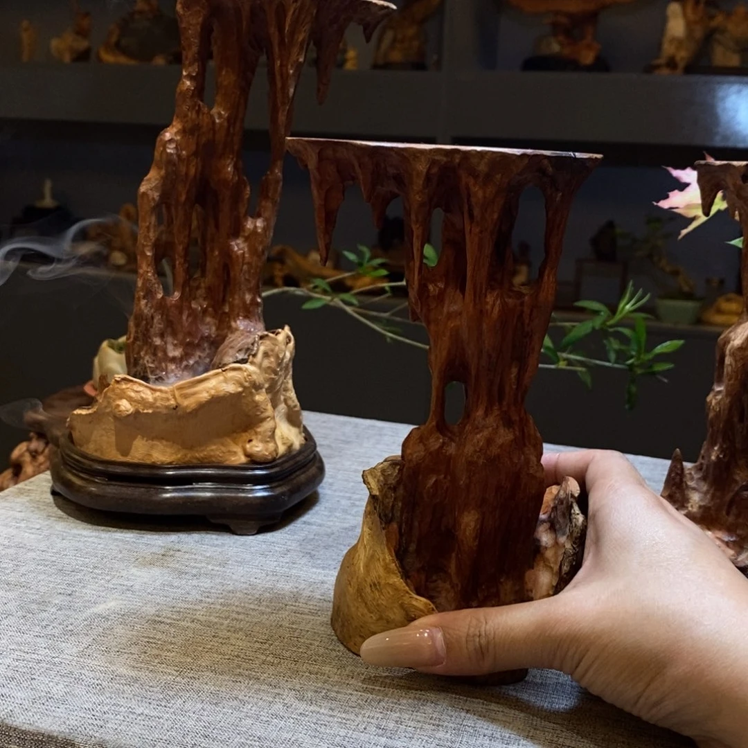 荔枝木用****7底座摆件钟乳石