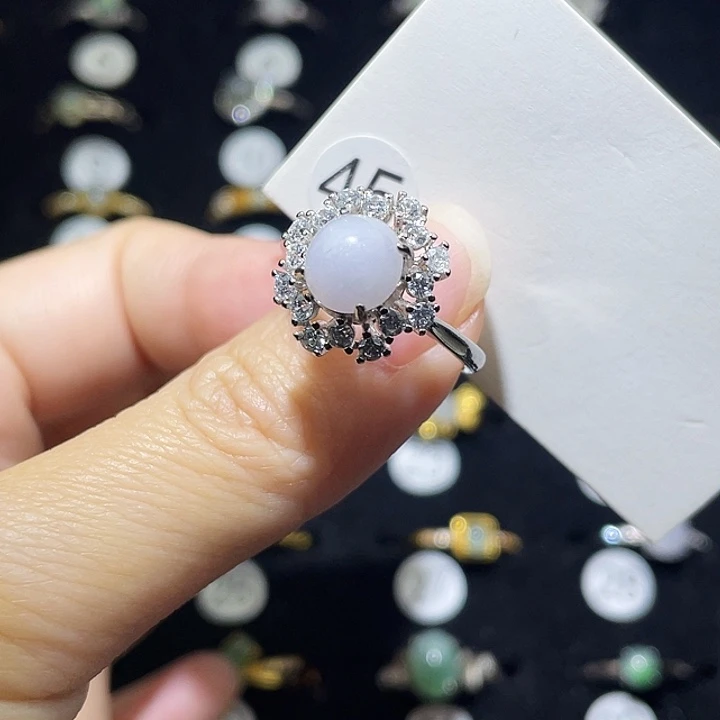 翡翠未镶嵌戒指戒指