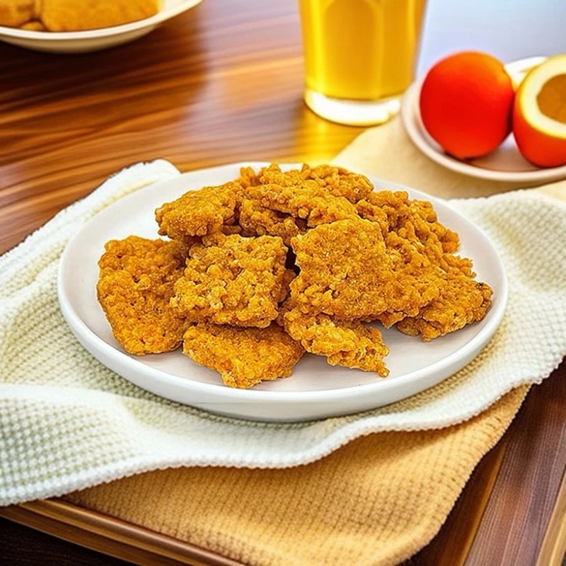 【新疆包邮】优味先生蟹香蛋黄海鲜味糯米锅巴独立包装休闲办公零食