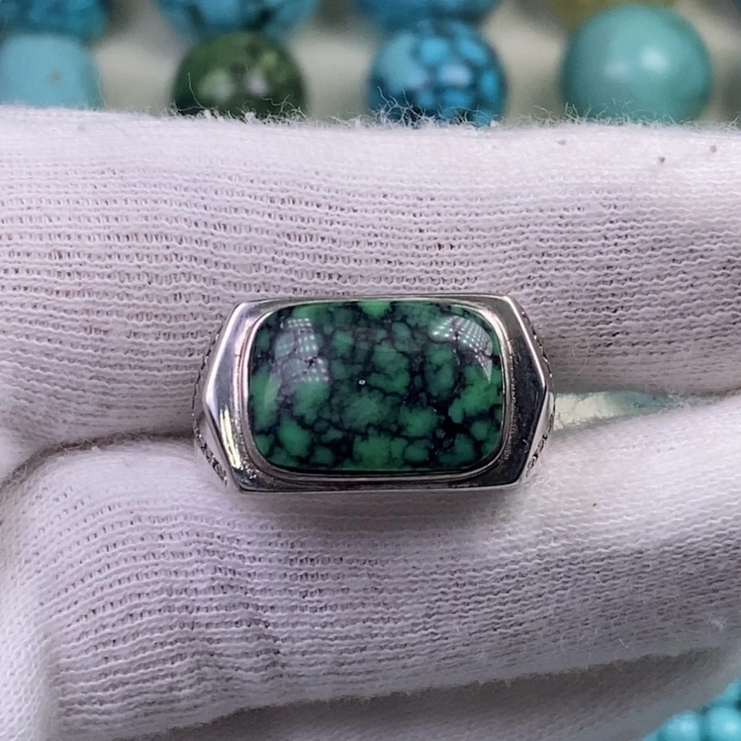 绿松石菜籽黄未镶嵌