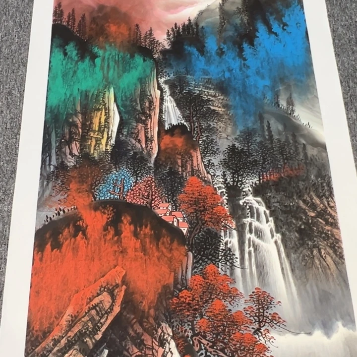 手绘作品全场放大漏