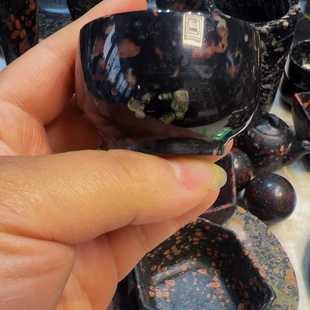 梅花玉鱼缸石茶周边微瑕不退不换