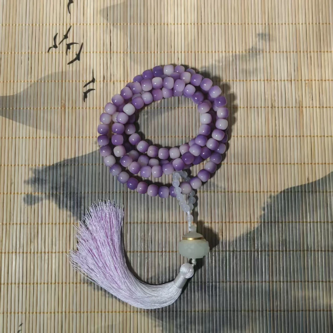 CQ6023筑风紫108颗10*9手串