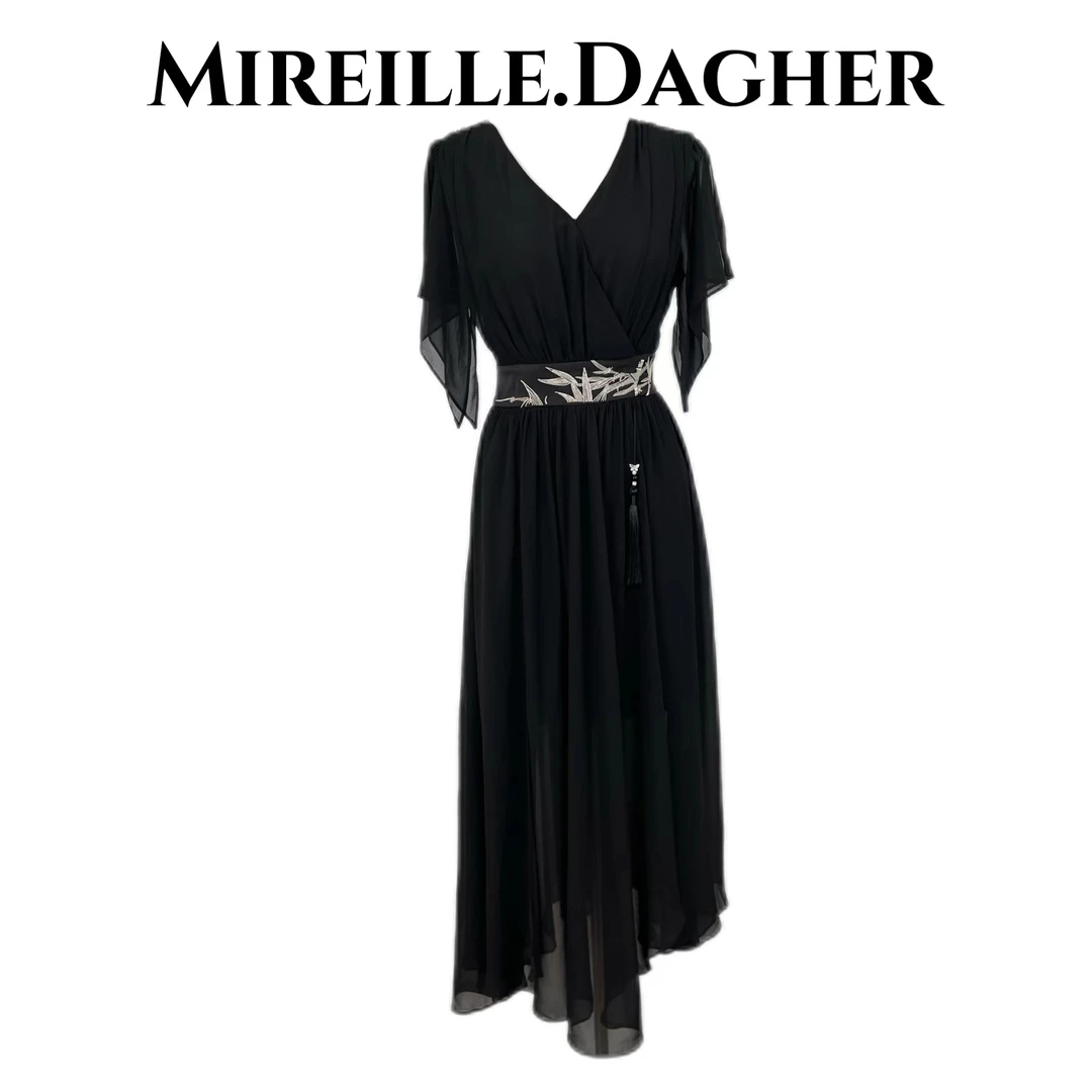 米莱Jiaer/设计师新款收腰时尚连衣裙26822