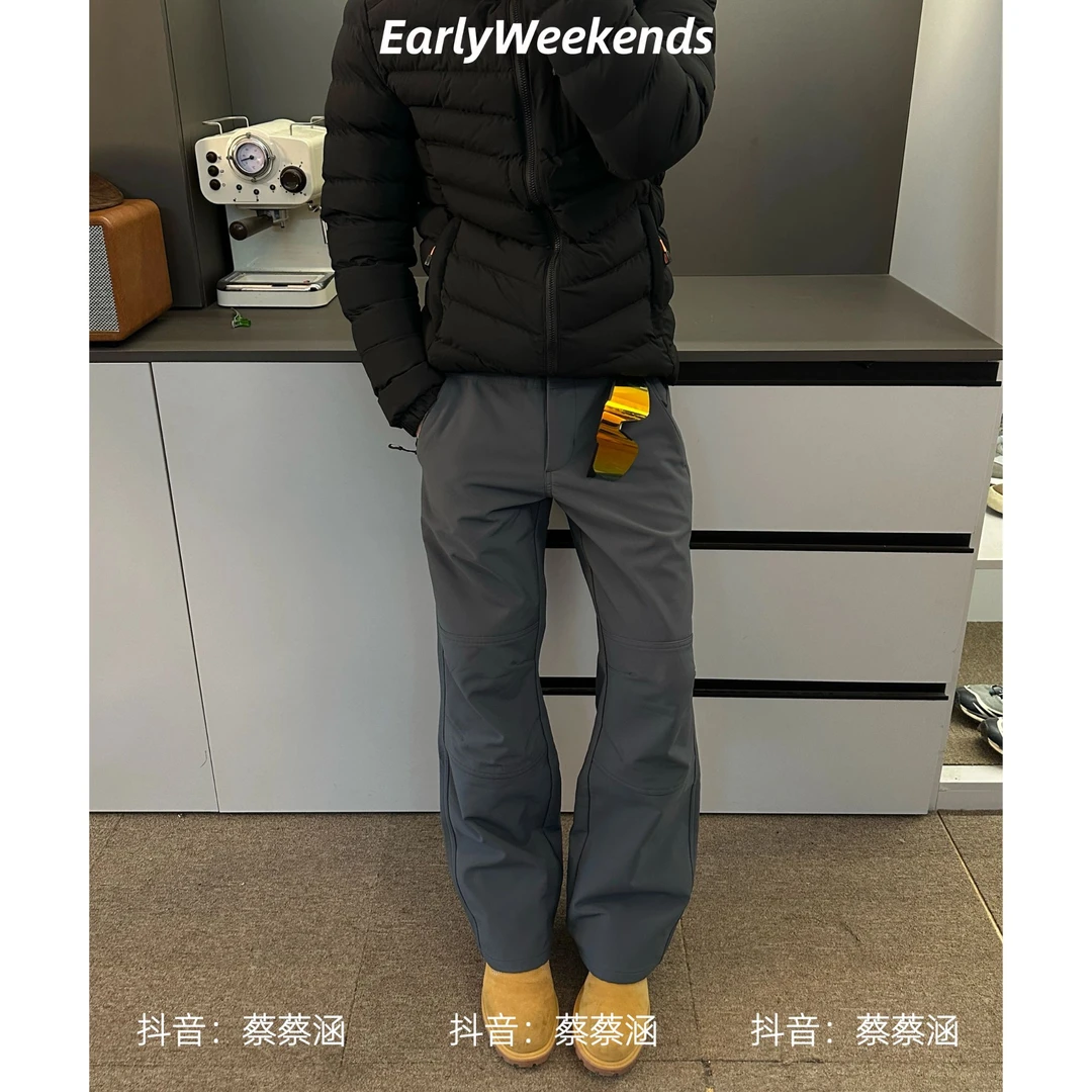 周末早起 美式三防加绒户外工装登山裤三合一运动立体剪裁休闲裤