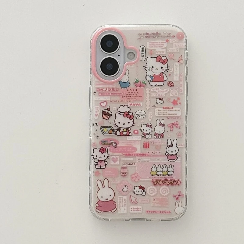 奥菲顿日系米菲兔kt适用iPhone1615大孔手机壳华为vivo小米oppo套