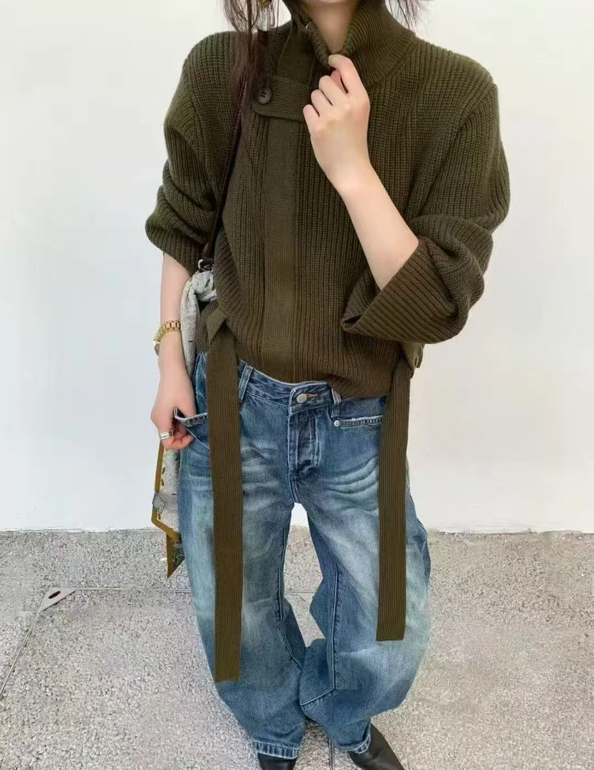 「长期松弛主义」100美丽诺羊毛加厚拉链毛衣开衫外套（不可机洗）