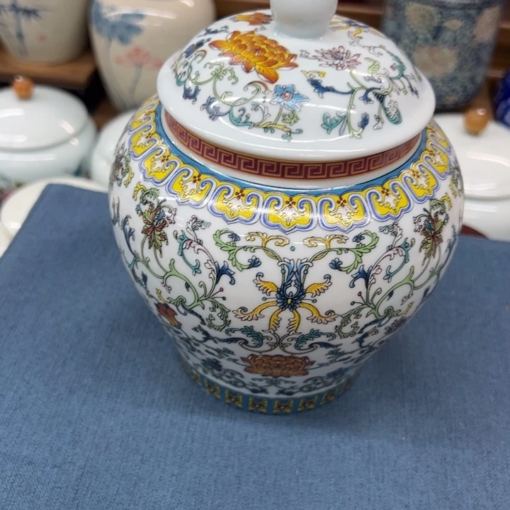 高端陶瓷茶叶密封罐