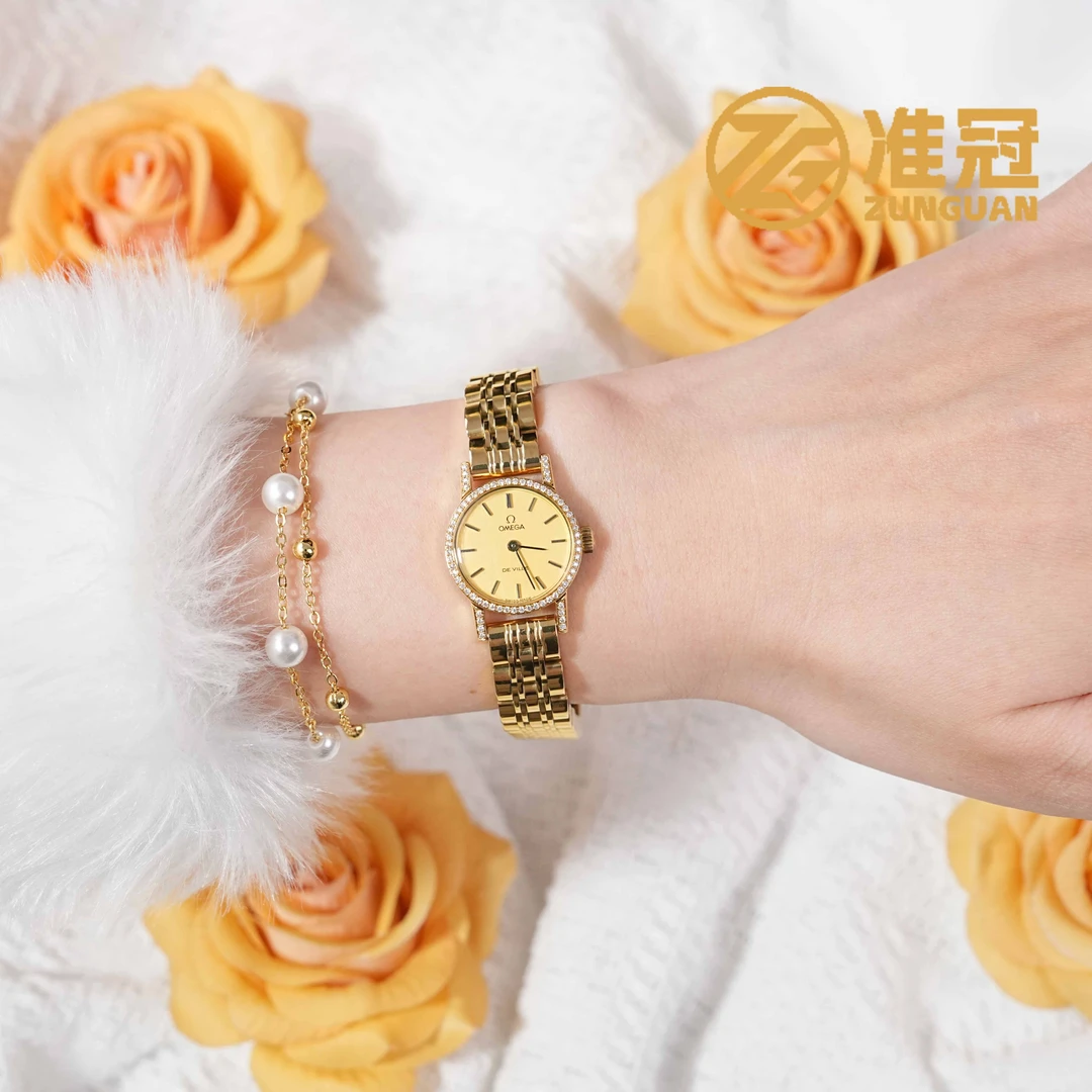 95新 Omega/欧米茄  19.5mm手动机械QC4355碟飞瑞士名表