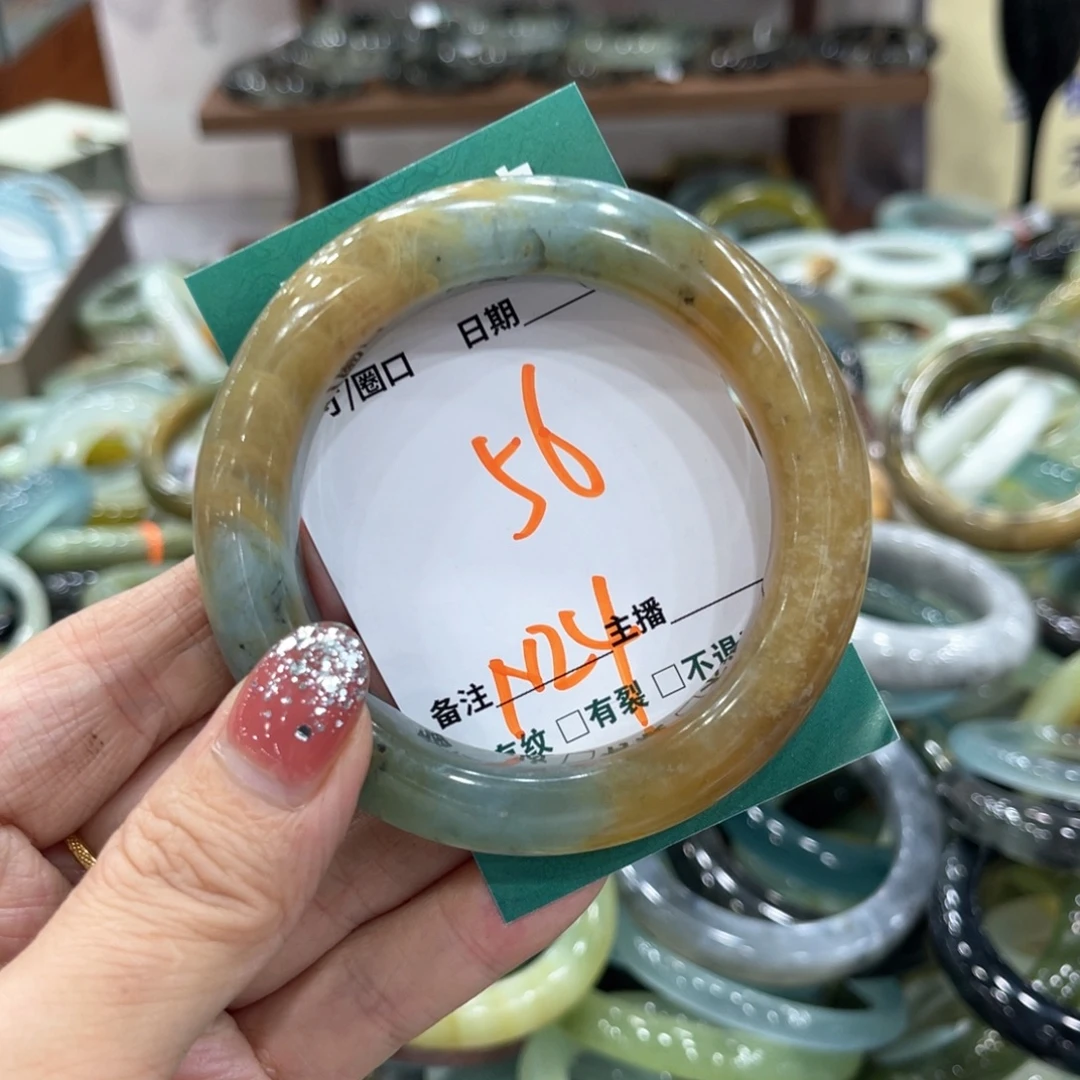 未镶嵌蛇纹石玉手镯手镯