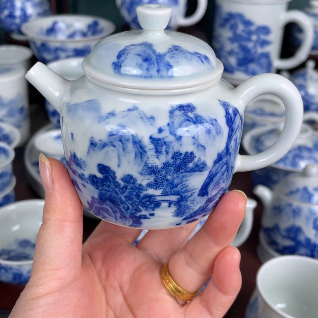 陶手工手绘青花，青花