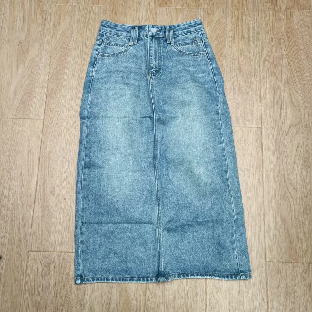 【南油玲姐】蓝色牛仔半身裙98398