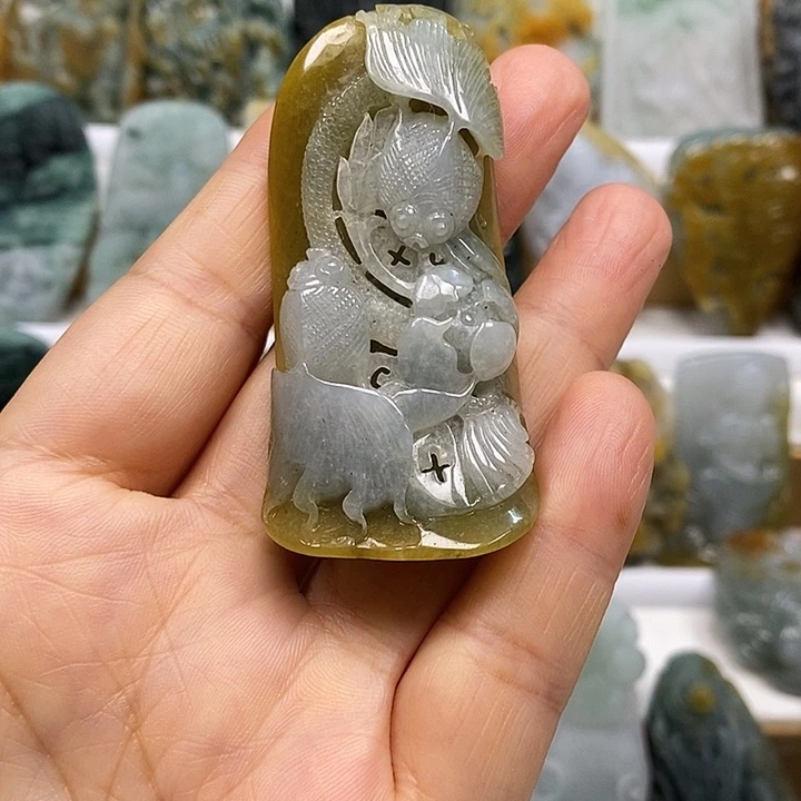 未镶嵌定制翡翠挂件5