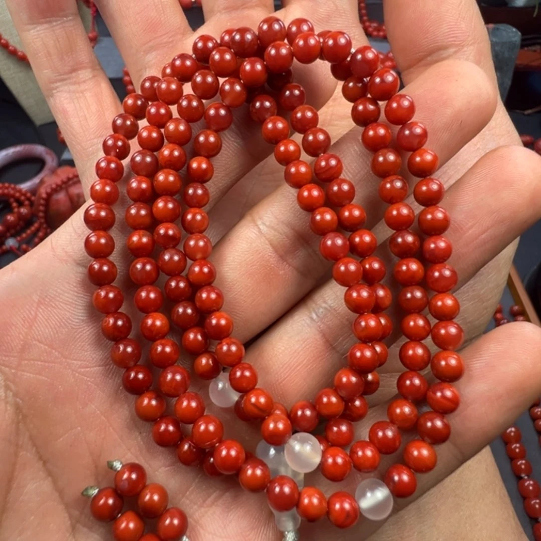 南红玛瑙多圈未镶嵌5m