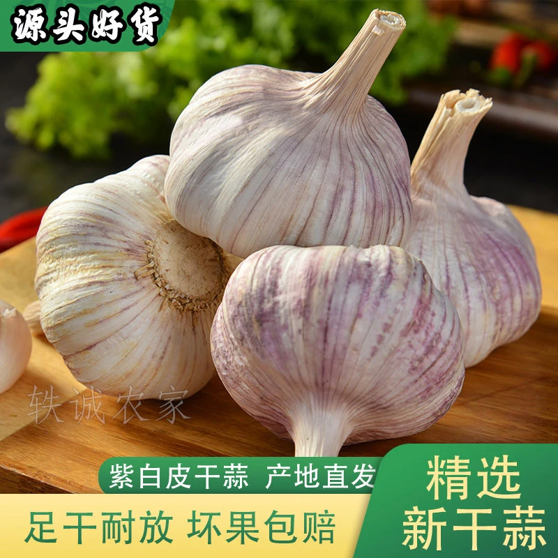【便宜了】干蒜5斤农家新干蒜紫白皮大蒜头干大蒜1斤2斤3斤包邮