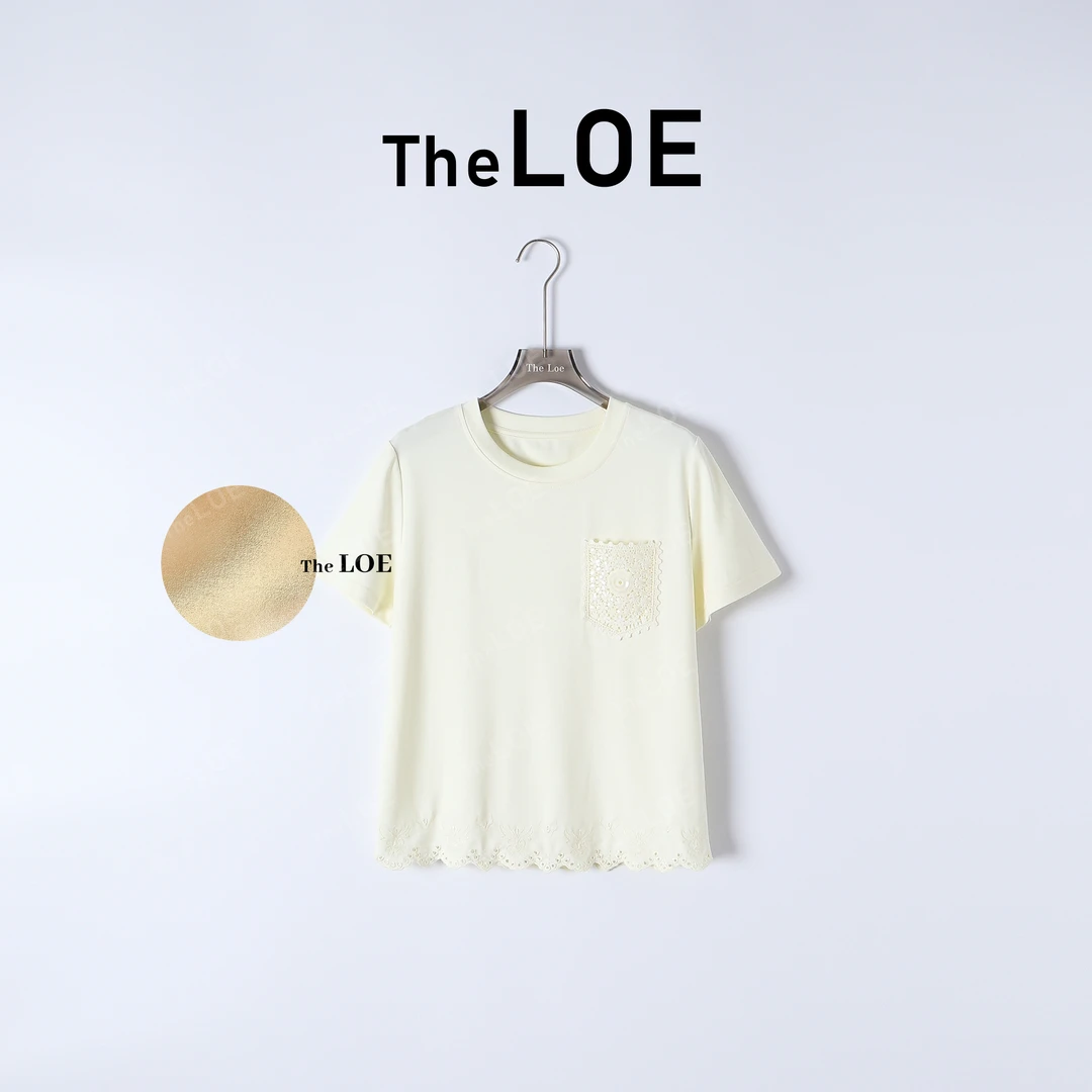 TheLOE/提拉米苏 下摆蕾丝百搭舒适T#03.21T-G3945