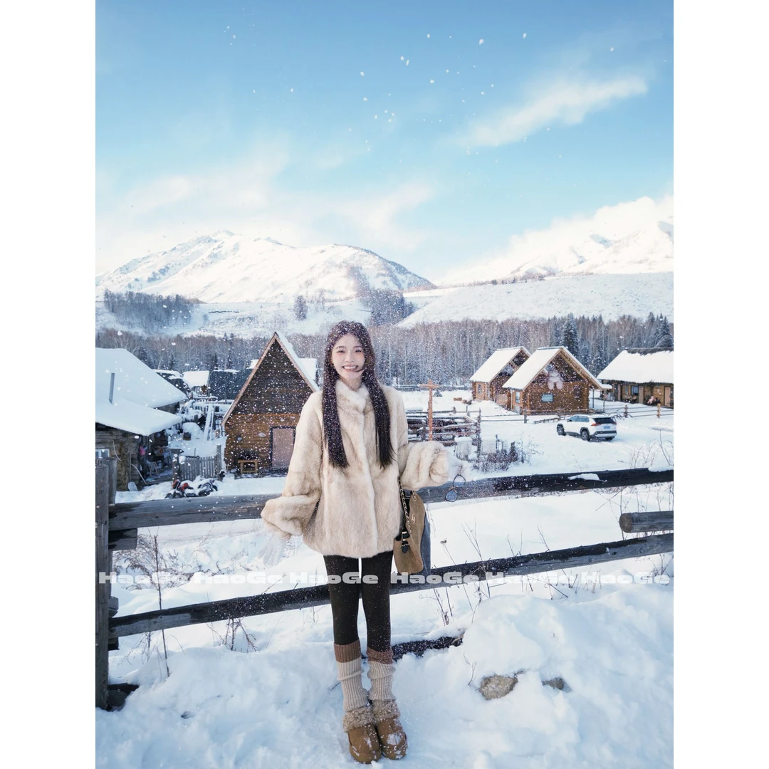 浩哥严选●中古黄金兔毛皮草预HGD5WT5377A气质时尚冬季保暖设计款
