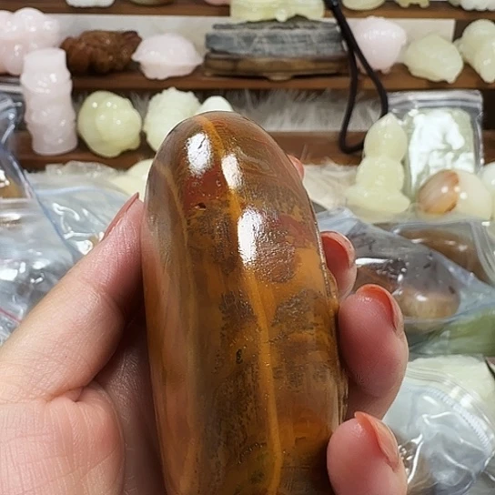 用***4砖雕石头手把件石头手把件