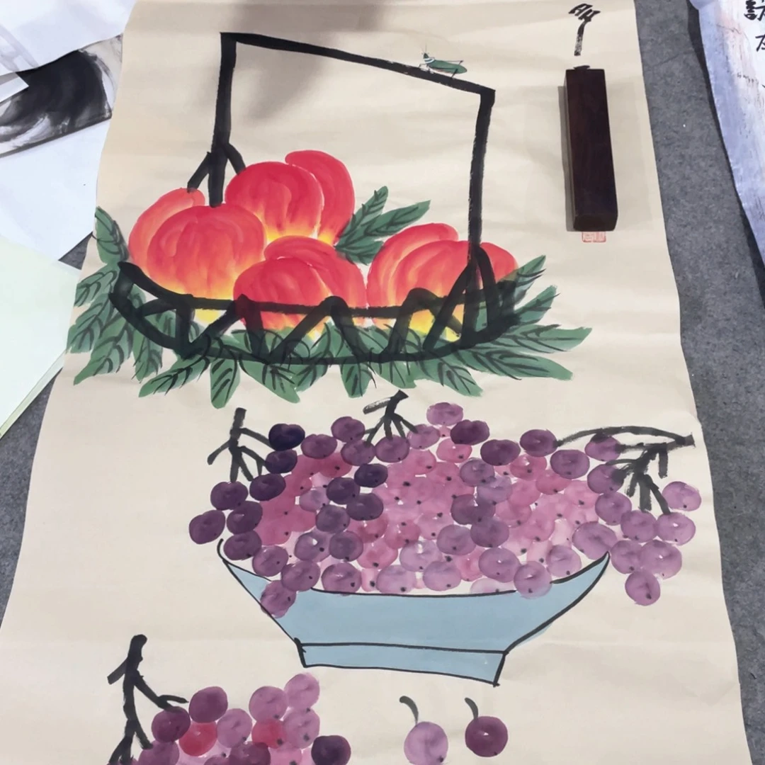 国画国画作品画心一张