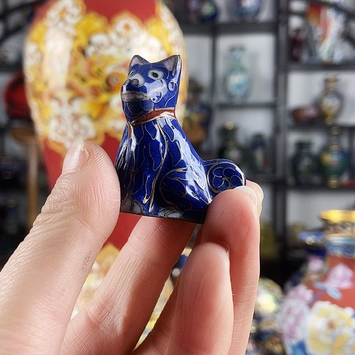 不***窝铜景泰蓝小猴子一个老