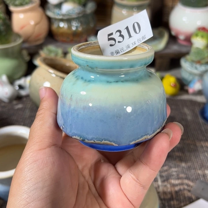 口4 手工花盆满30包邮