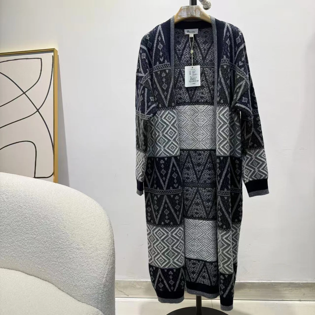 【老粉福利】山羊绒V领女开衫22W1C2175S【909】