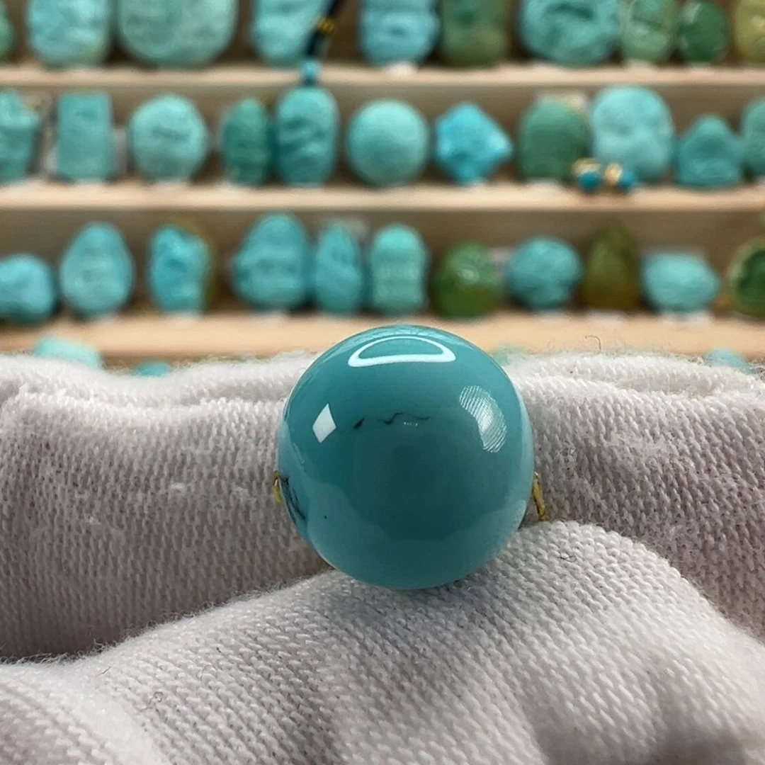 未镶嵌绿松石圆珠11mm