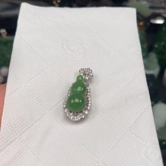 【闪购商品】和田玉颈饰银S925镶嵌