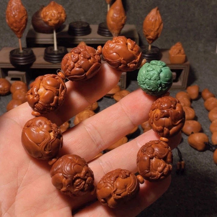 马***生手串/手链橄榄核手工制作工艺精湛