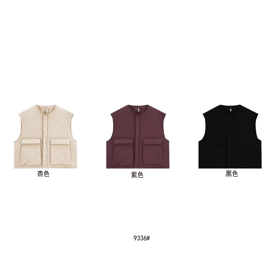 鑫燃Kiki 复古宽松简约棉马甲 9336 MSL 【F】