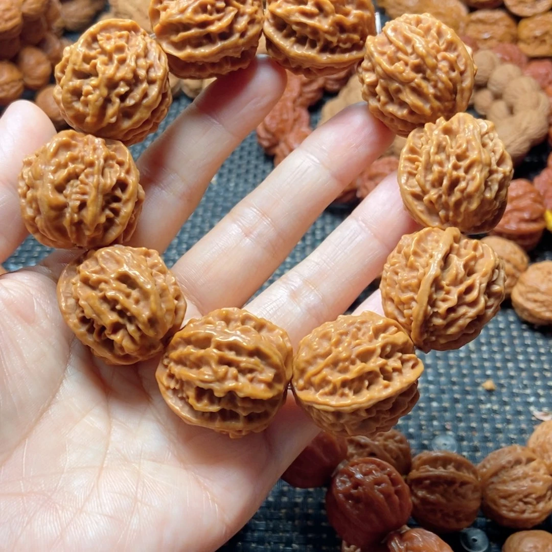 吊坠文玩核桃八棱手串