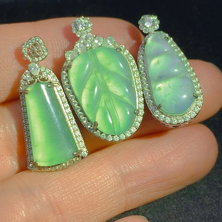 翡翠未镶嵌颈饰翡翠