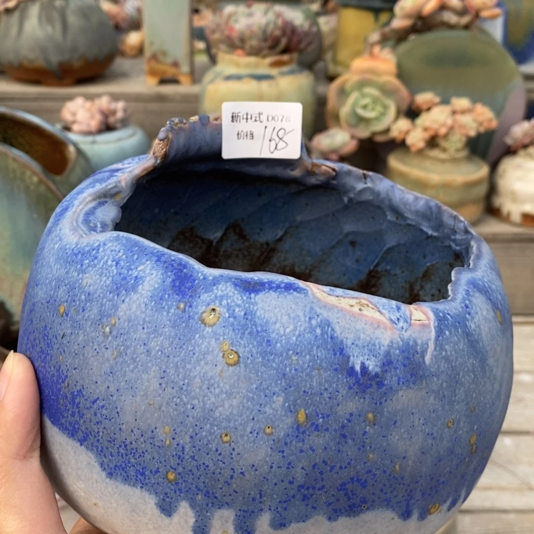 粗砂花盆新中式1987盆D078